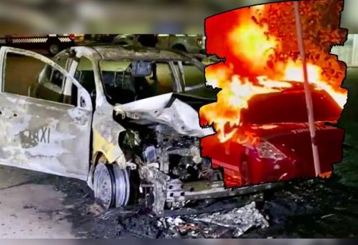 Queman dos taxis en Tihuatlán, ¿qué ocurrió?