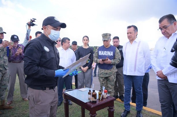 Queman cerca de 2 toneladas de drogas en el puerto de Veracruz; las aseguraron en operativos