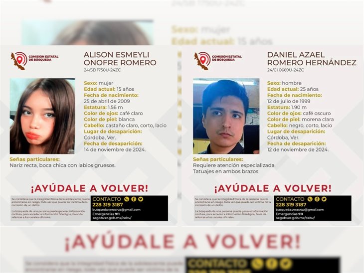 ¡Se buscan! Alison y Daniel están desaparecidos en Córdoba