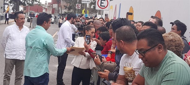 Avances del Cecan destacan en visita de Sheinbaum a Xalapa