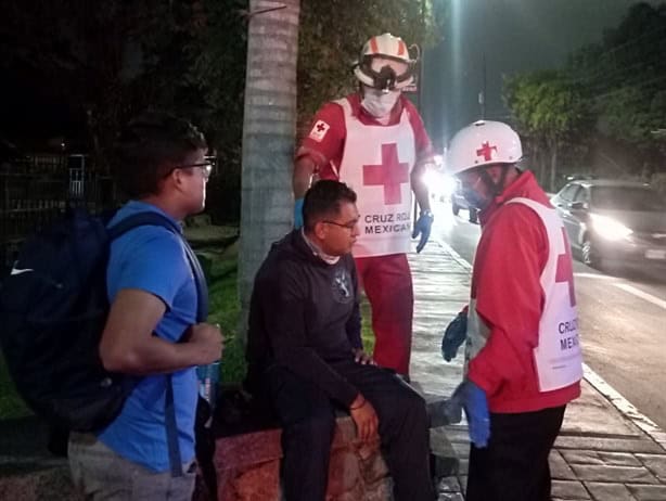 Dos ciclistas chocaron en Orizaba, uno terminó con lesiones graves