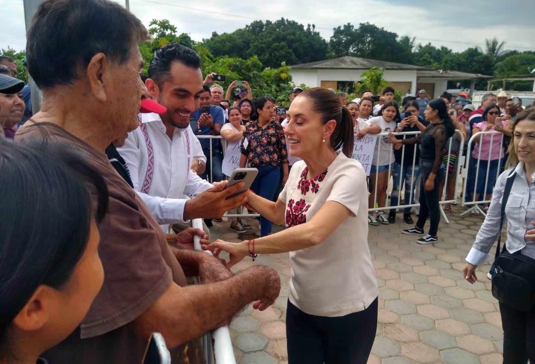 Claudia Sheinbaum supervisa el Hospital de Nautla; obra lleva 90% de avance