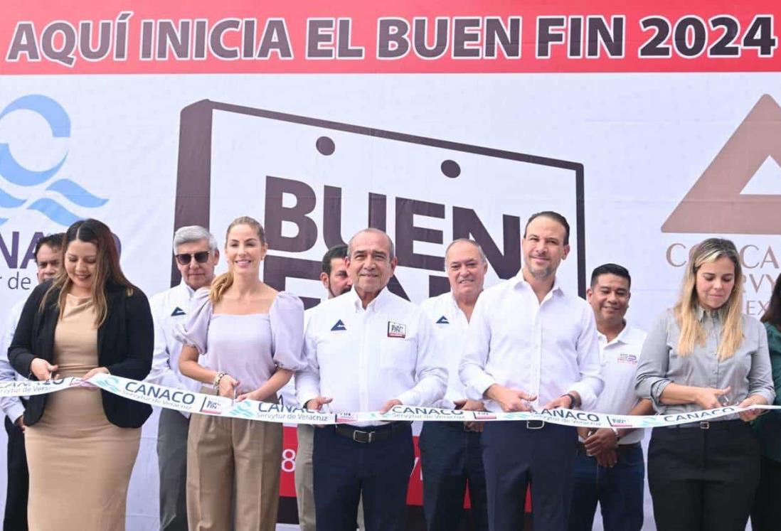 Paty Lobeira, alcaldesa de Veracruz encabeza el inicio del "Buen Fin 2024" en Veracruz