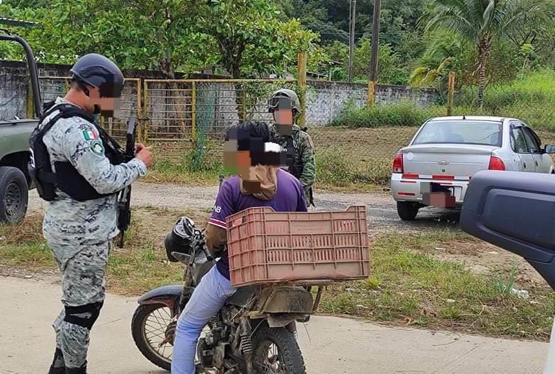 Guardia Nacional implementa operativo contra robo de motos en Villa Cuichapa