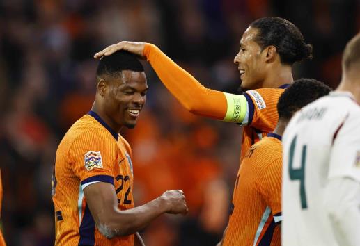 Golea Países Bajos a Hungría en Nations League