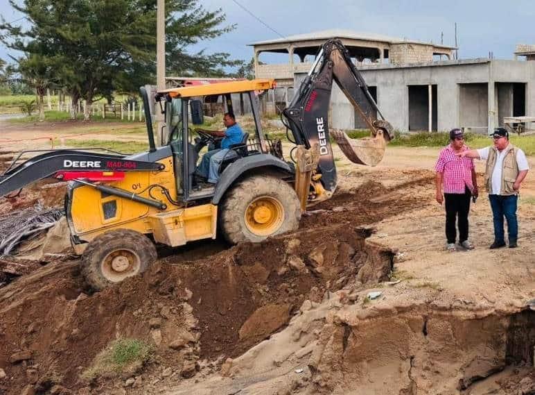 Agua Dulce inició labores de contención y reparación de deslaves en Las Palmitas