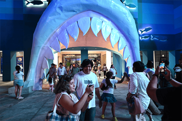 Así fue la inauguración de la fachada del Aquarium del Puerto de Veracruz