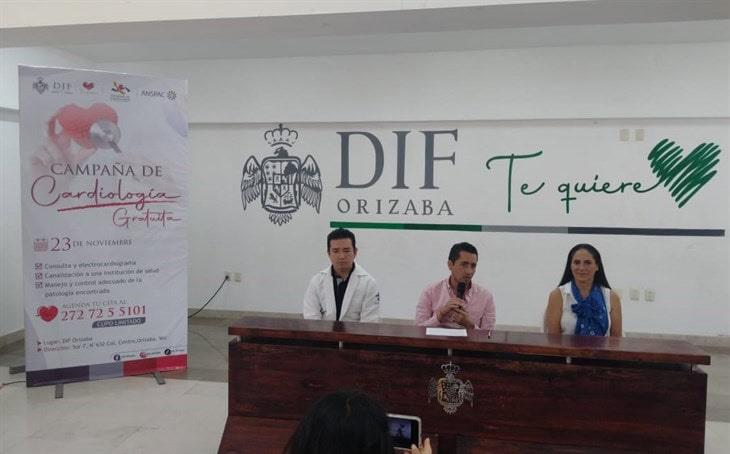 DIF Orizaba anuncia 3era Campaña de Cardiología, ¡apunta la fecha!