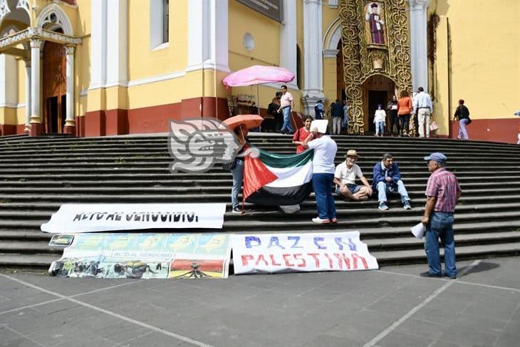 Activistas nuevamente piden paz en Palestina desde Xalapa