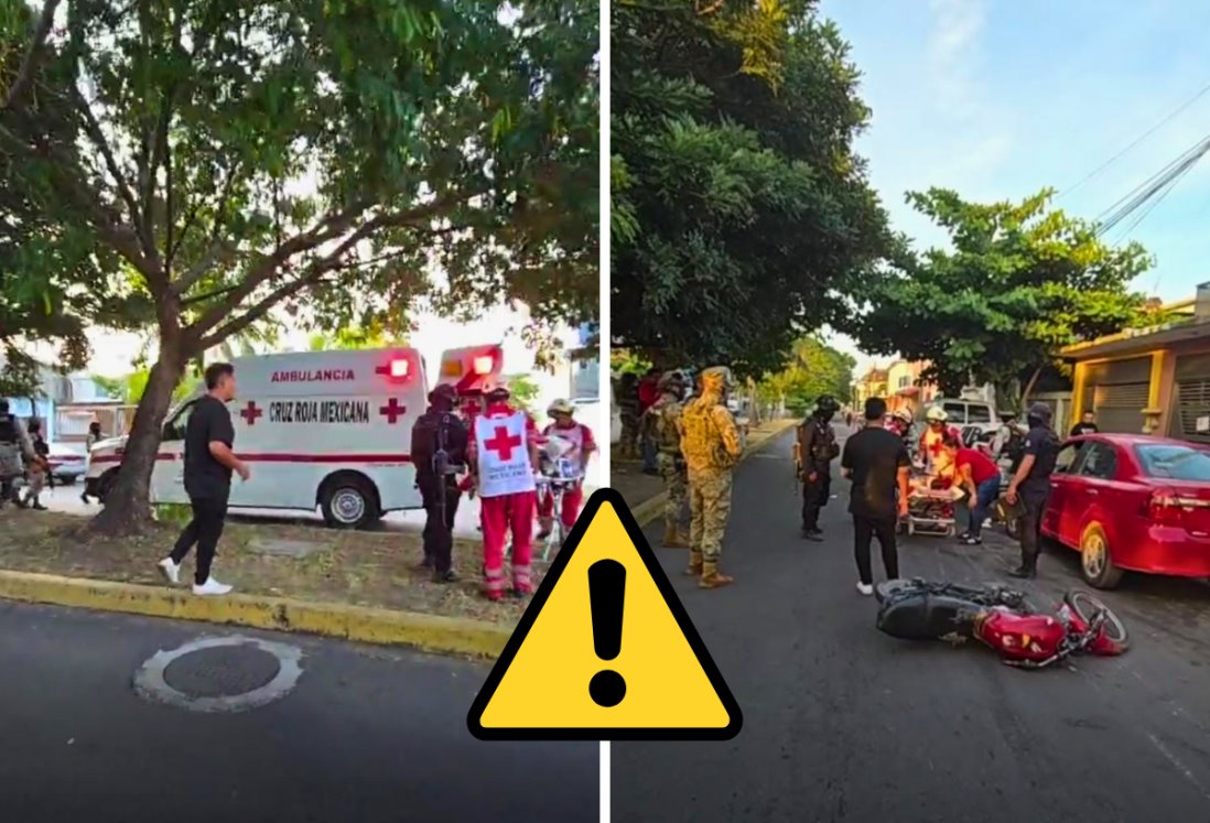 Ama de casa es arrollada por motocicleta en El Coyol, Veracruz