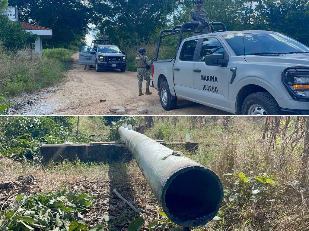 Roban tubería en Unidad Minera de Texistepec; denuncian a extesorero como presunto implicado