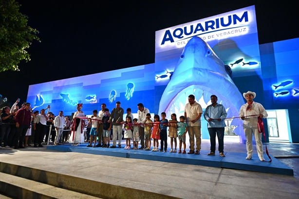 Aquarium del Puerto de Veracruz reabre sus puertas estrenando nueva fachada