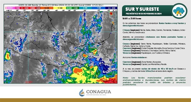 Frente Frío 10: para este día prevén tormentas eléctricas en el sur de Veracruz