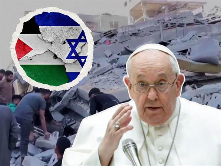 Papa Francisco pide investigación sobre "genocidio" de Israel a Palestina