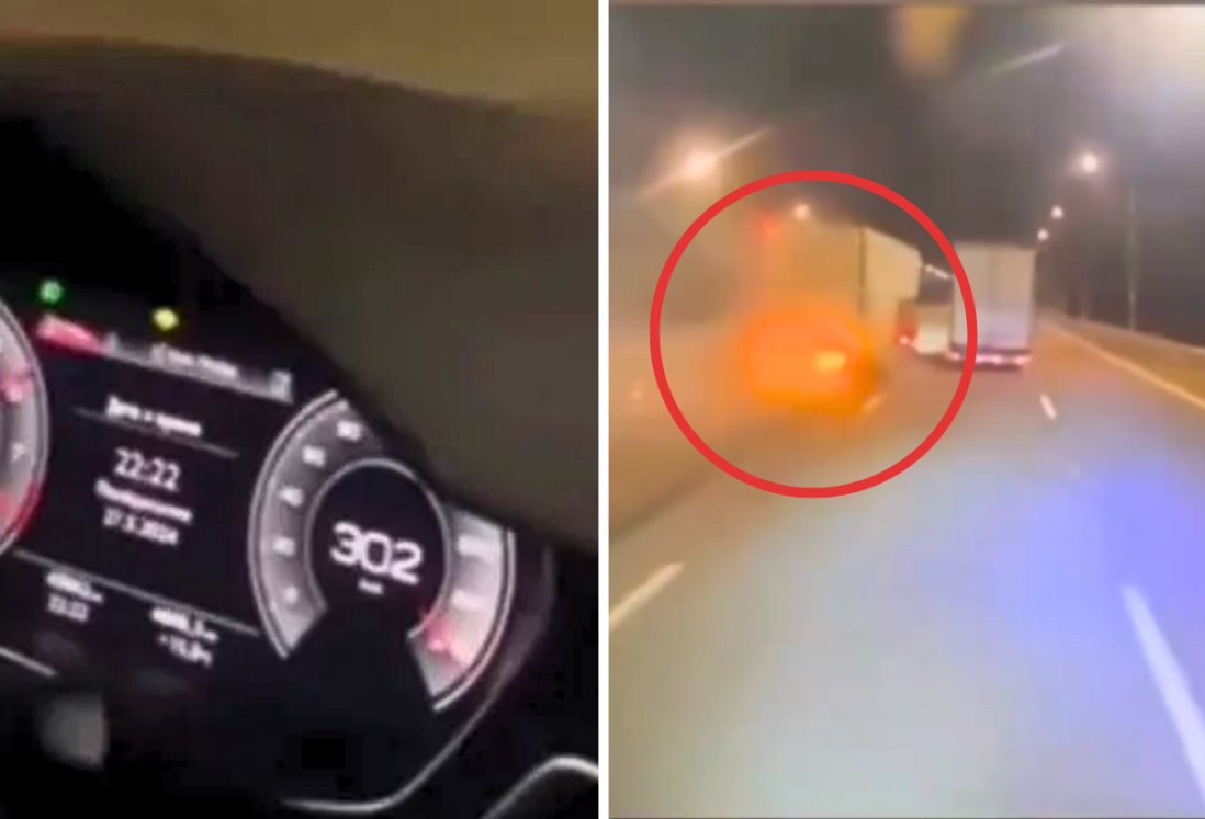 ¡Tragedia en carretera! Joven fallece tras impactar tráiler a más de 300 km/h | VIDEO