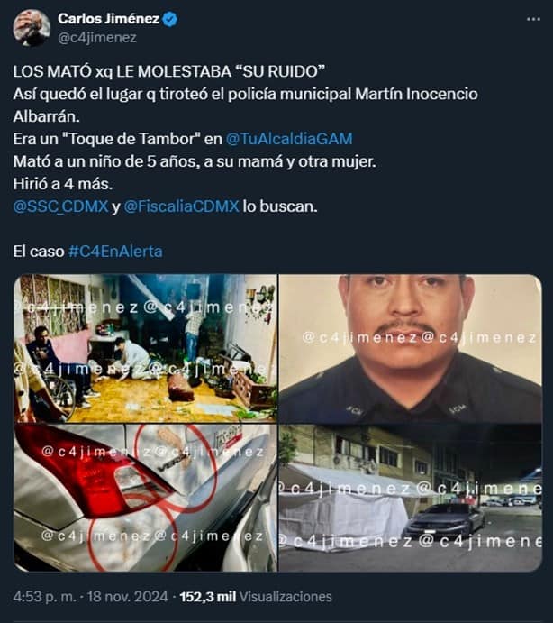 Irrumpen en supuesta ceremonia de santería en CDMX; un menor y 2 mujeres muertas