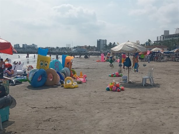 Poca afluencia en las playas y centro histórico de Veracruz en día feriado