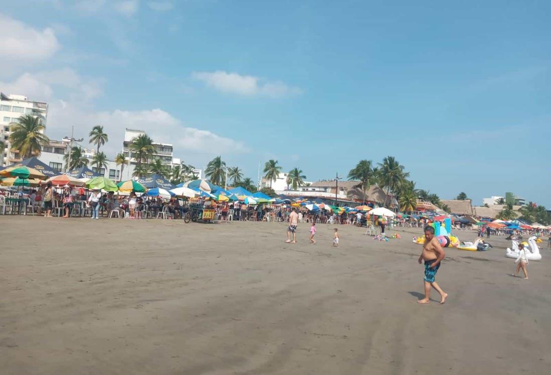 Poca afluencia en las playas y centro histórico de Veracruz en día feriado