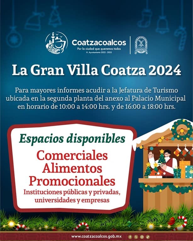 La Gran Villa Navideña Coatzacoalcos: aquí puedes acudir si deseas que tu negocio participe