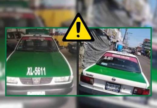 ¿Y la policía? Denuncian en redes sociales robo de taxi en Xalapa
