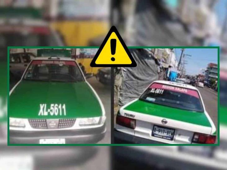 ¿Y la policía? Denuncian en redes sociales robo de taxi en Xalapa