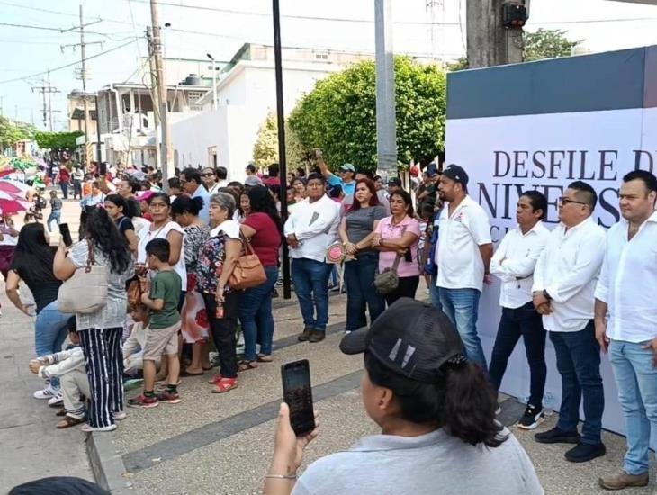 Con desfile y tablas rítmicas recuerdan el 114 Aniversario de la Revolución Mexicana en Cosoleacaque