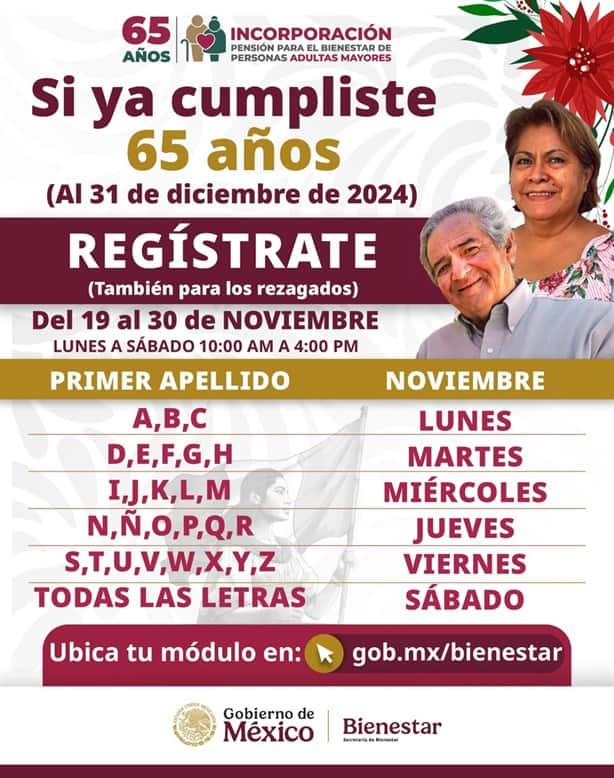 Pensión del Bienestar: estos son los módulos en Veracruz para inscribirte si cumpliste 65 años | Requisitos