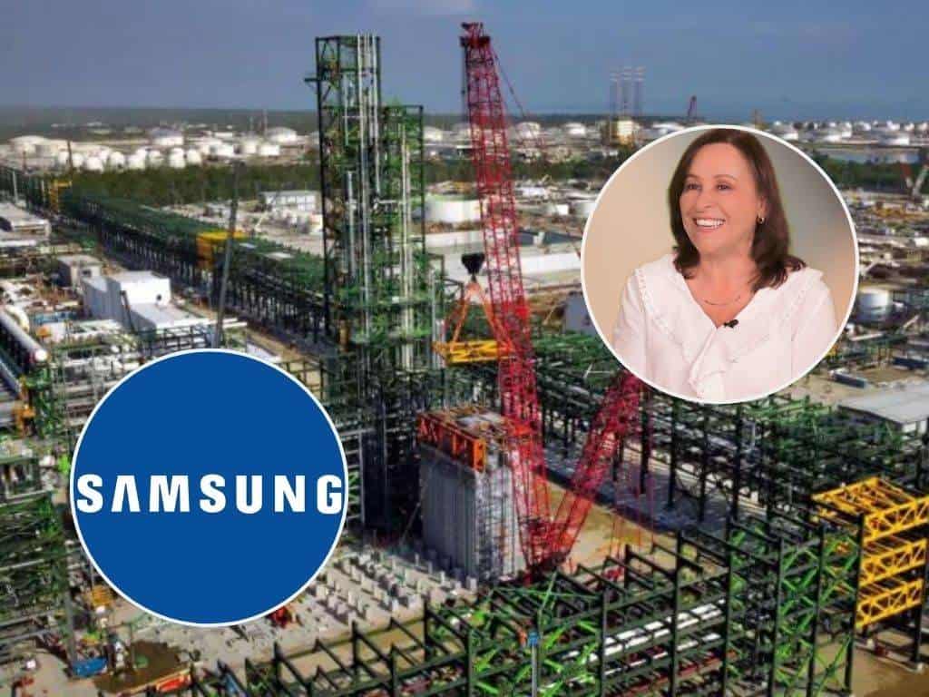 Refinería Olmeca: Samsung presenta al mundo histórico proyecto de Pemex, así lo presume Rocío Nahle