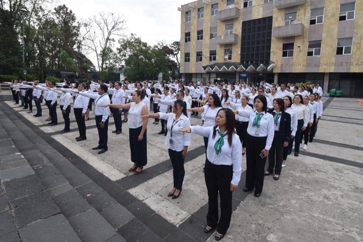 IMSS Veracruz Norte conmemora 114 aniversario de la Revolución Mexicana