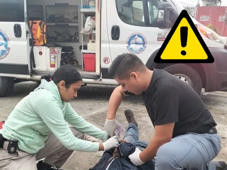 Joven sufre aparatoso accidente de bicicleta en Martínez; le dio un ataque epiléptico 