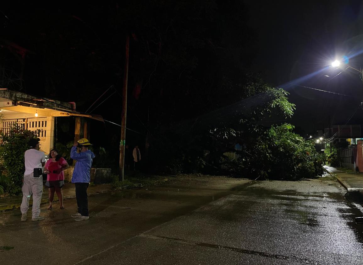 Frente Frío 10: Acayucan registra afectaciones y cierran esta calle | VIDEO