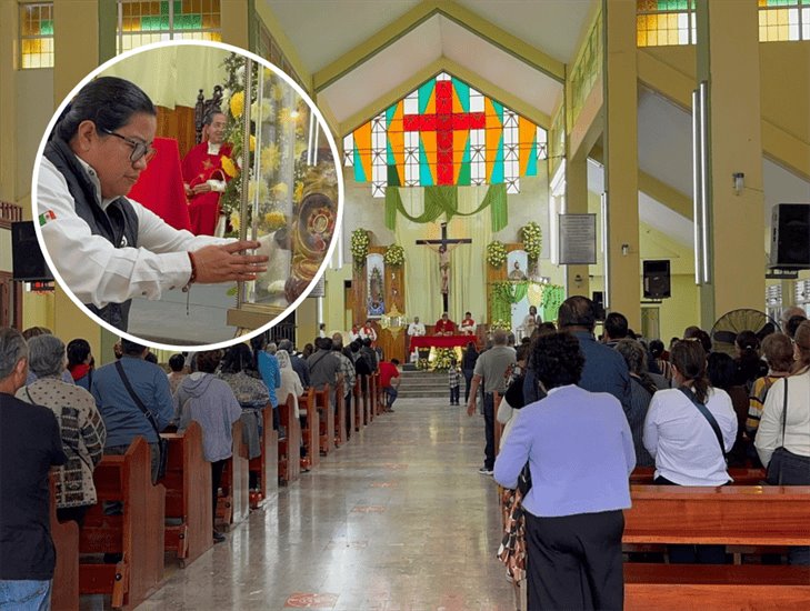 ¡Ya partió! devotos despiden las reliquias de San Judas Tadeo en Poza Rica