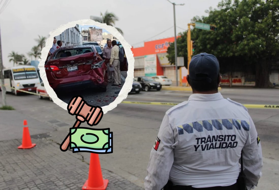 ¿De cuánto es la multa por huir de un agente de Tránsito en Veracruz?