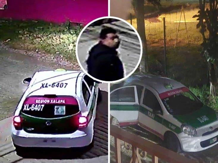 ¡Usan un taxi! Así escapan ladrones en colonia Lomas de Casa Blanca, en Xalapa