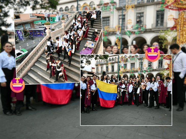 Con música y ritmo, Tunas Universitarias de Colombia brillaron en Xalapa