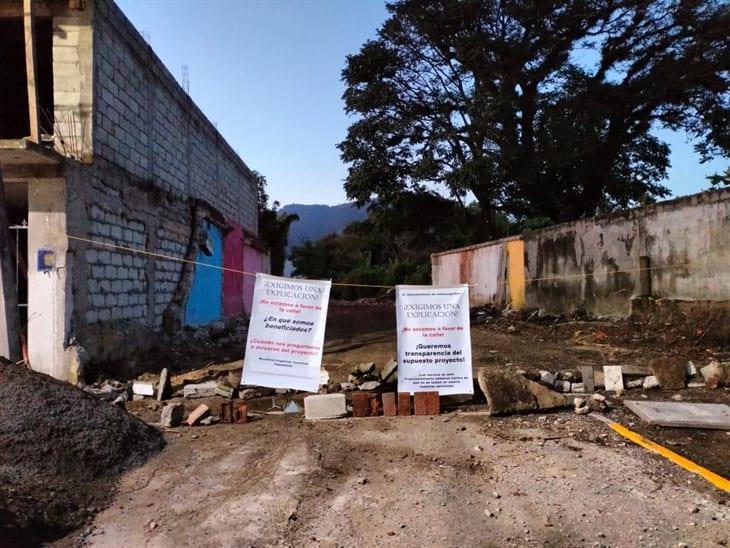 Vecinos de Villas de Ixtac denuncian afectaciones por una obra no autorizada