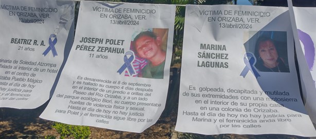 Marea Verde coloca tendedero en Orizaba para visibilizar la violencia contra las mujeres (+VIDEO)