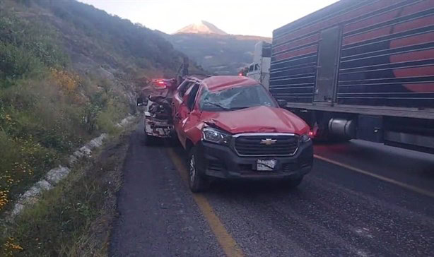 Se desata carambola en las Cumbres de Maltrata, dejando tres lesionados