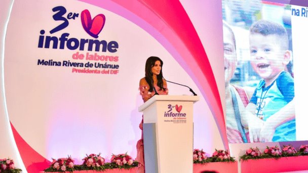 Melina Rivera: rinde tercer informe de labores