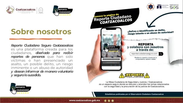 Presentan sitio web para reportar delitos en Coatzacoalcos ¿Cómo funciona? | VIDEO