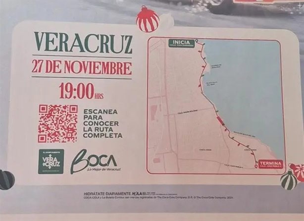 Caravana Navideña en Veracruz este 27 de noviembre | Ruta y horario