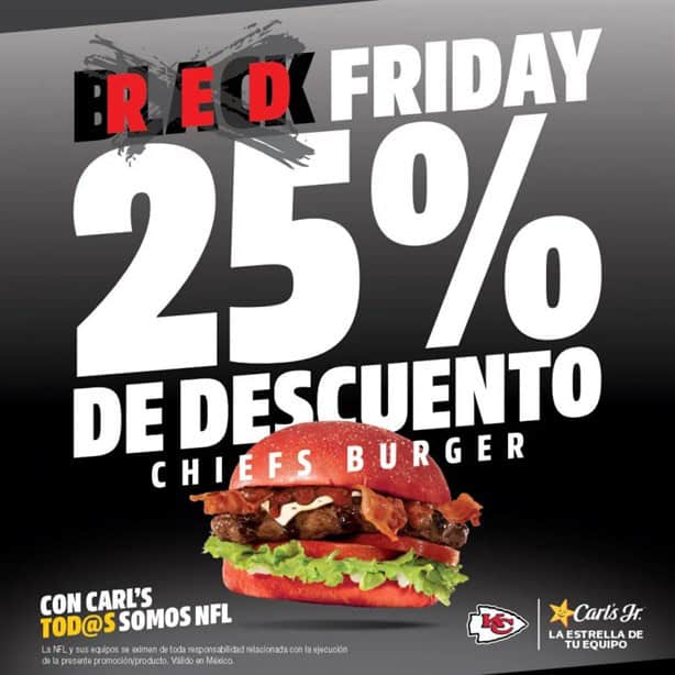 Red Friday de Carl´s Jr: Así puedes aprovechar la nueva promoción