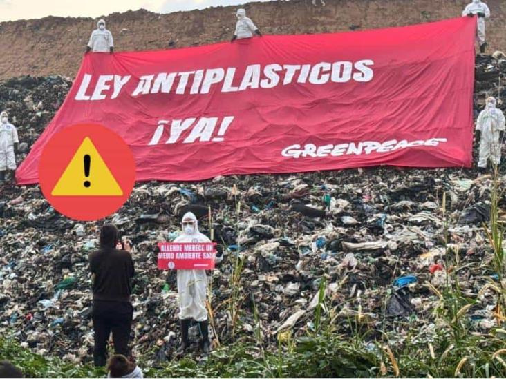 Greenpeace se pronuncia contra contaminación plástica en comunidad de Veracruz