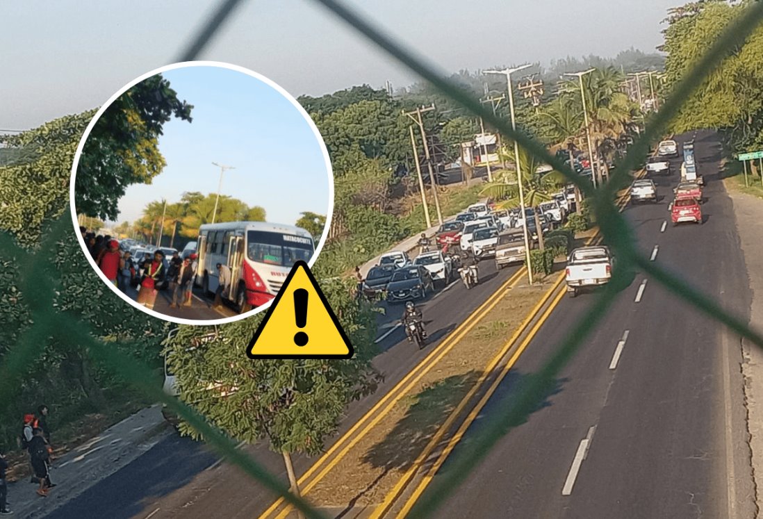 Reportan fila de 5 km en carretera Veracruz – Xalapa; hay caos vial