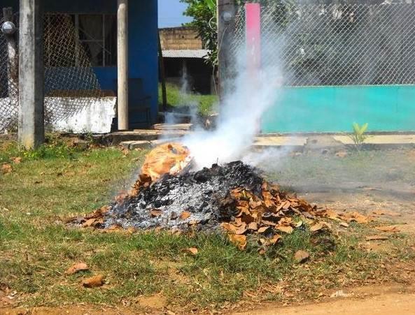 ¿De cuánto es la multa en Veracruz por quemar basura en el patio?