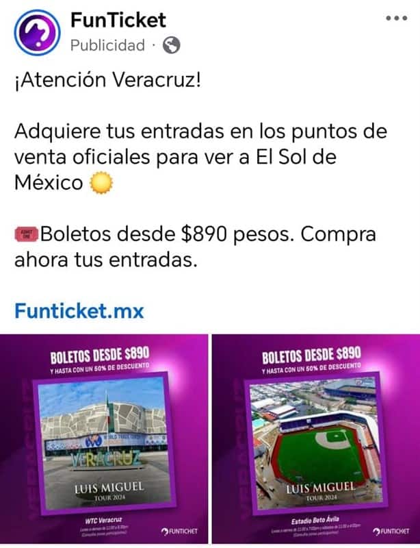 Concierto de Luis Miguel en Veracruz: estas zonas no participan en los boletos al 2x1