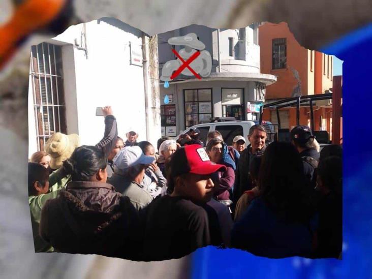 Protestan en CAEV Río Blanco por falta de agua