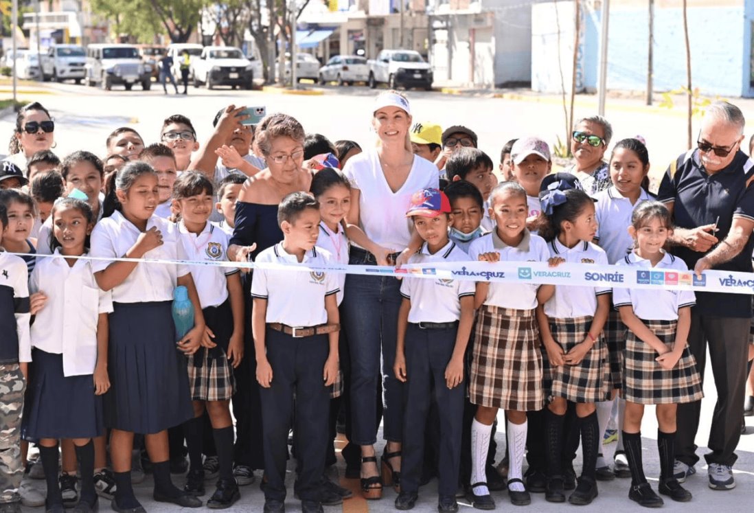 Inaugura Paty Lobeira la obra de rehabilitación integral, en concreto hidráulico, del bulevar Azteca en Tejería | VIDEO