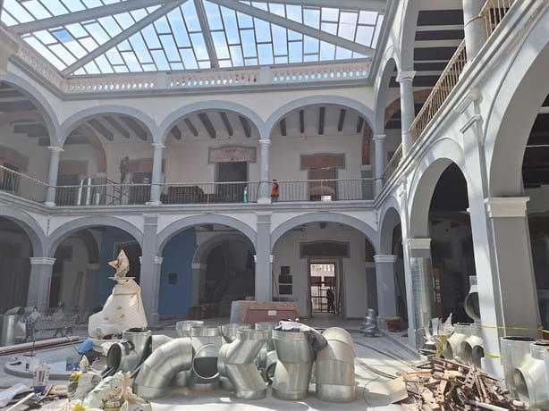 Así avanza la remodelacion del Museo de la ciudad de Veracruz