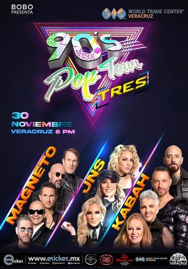 Cómo llegar al concierto de los 90´s Pop Tour en Veracruz